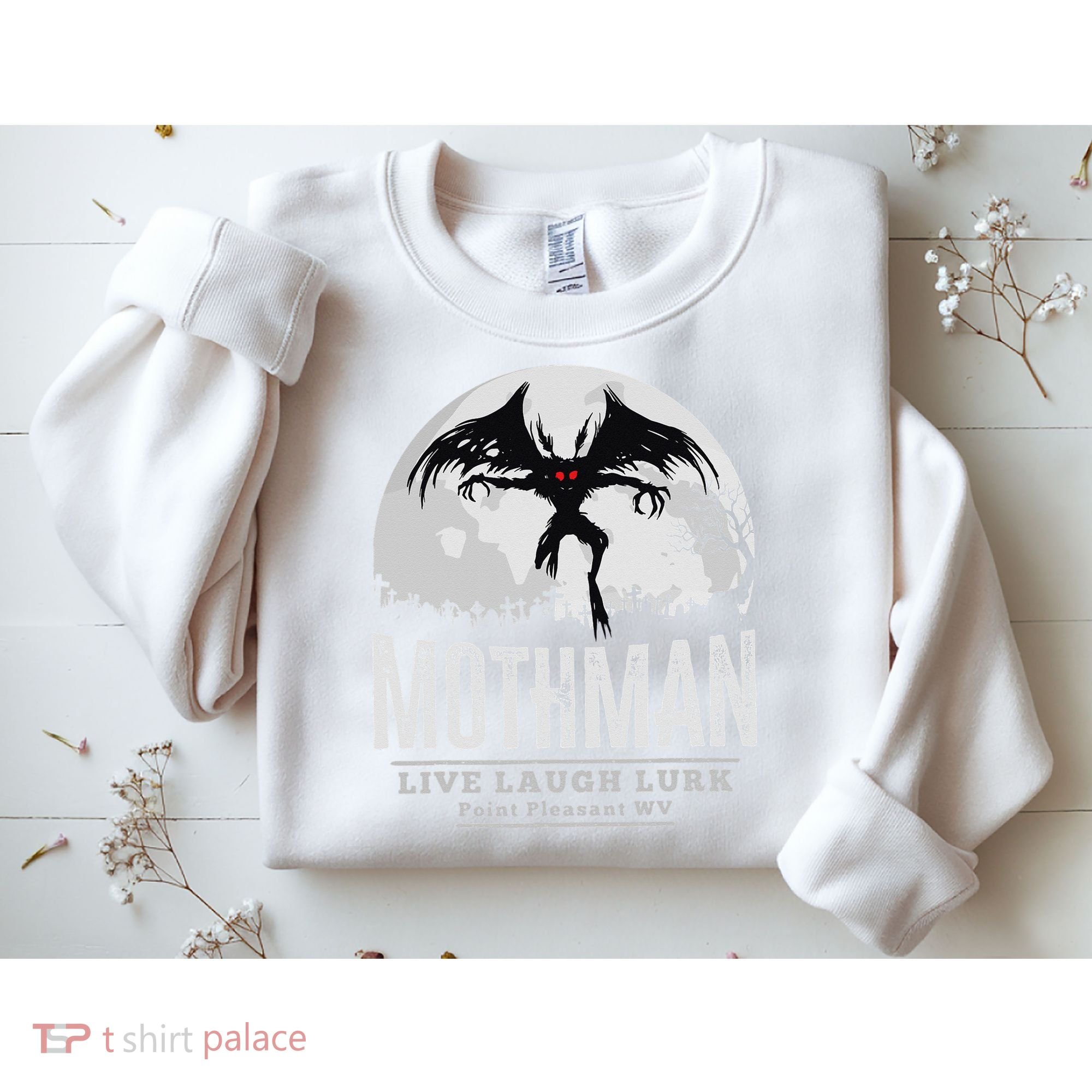 Mothman Cryptid Point Pleasant cryptozoology Halloween Sweatshirt