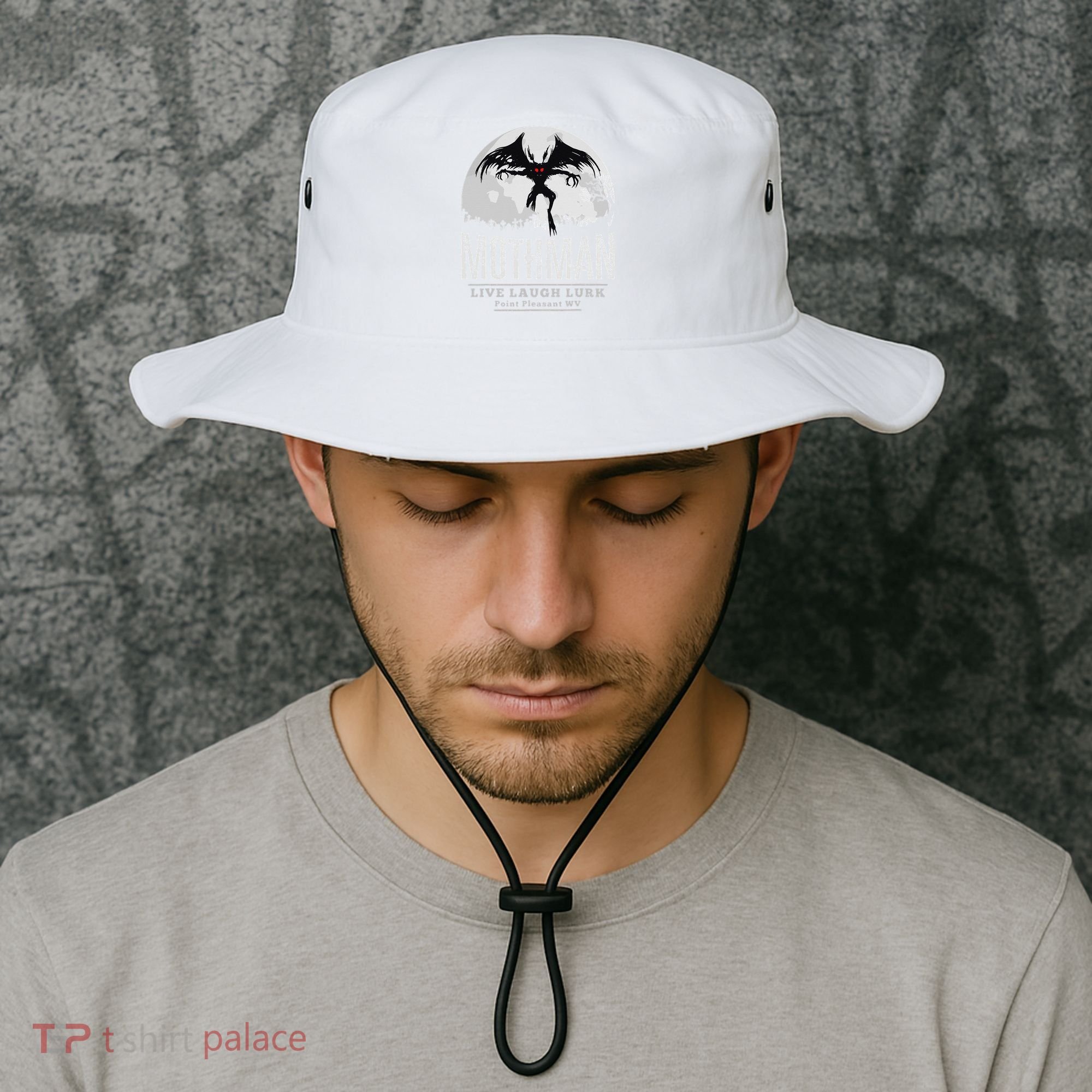 Mothman Cryptid Point Pleasant cryptozoology Halloween Bucket Hat