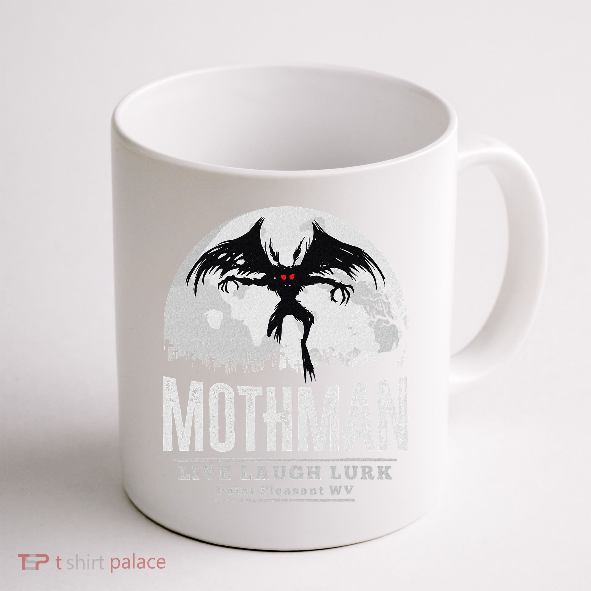 Mothman Cryptid Point Pleasant cryptozoology Halloween Coffee Mug