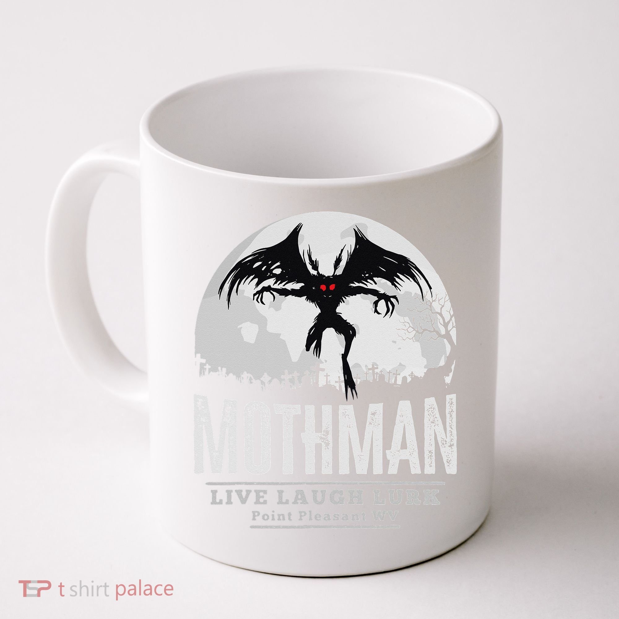 Mothman Cryptid Point Pleasant cryptozoology Halloween Coffee Mug