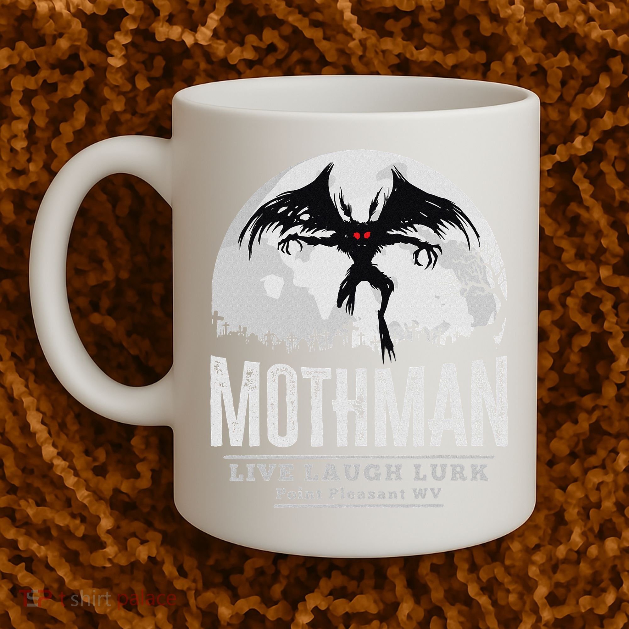 Mothman Cryptid Point Pleasant cryptozoology Halloween Coffee Mug