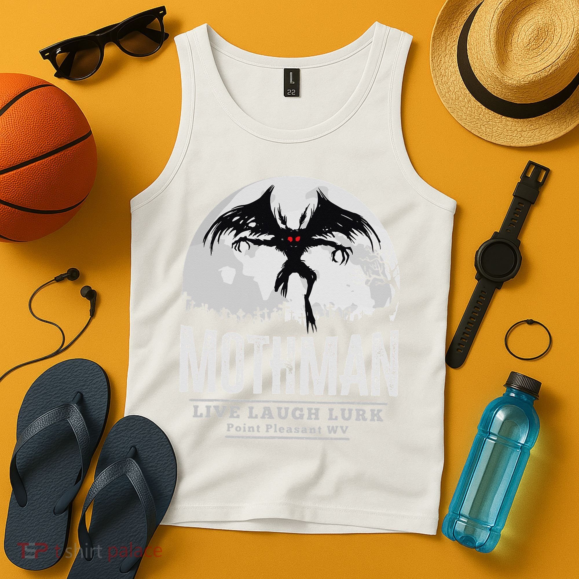 Mothman Cryptid Point Pleasant cryptozoology Halloween Tank Top