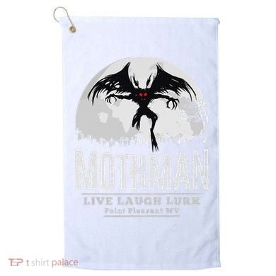 Mothman Cryptid Point Pleasant cryptozoology Halloween Golf Towel