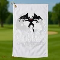 Mothman Cryptid Point Pleasant cryptozoology Halloween Golf Towel thumb 1