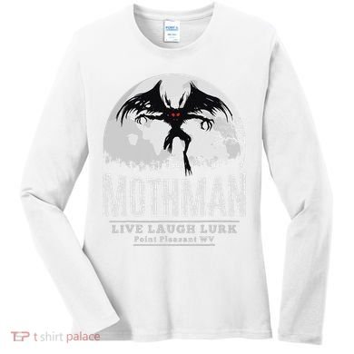Mothman Cryptid Point Pleasant cryptozoology Halloween Women's Long Sleeve Shirt