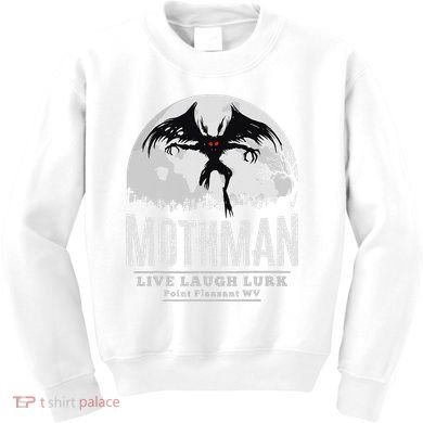 Mothman Cryptid Point Pleasant cryptozoology Halloween Kids Sweatshirt