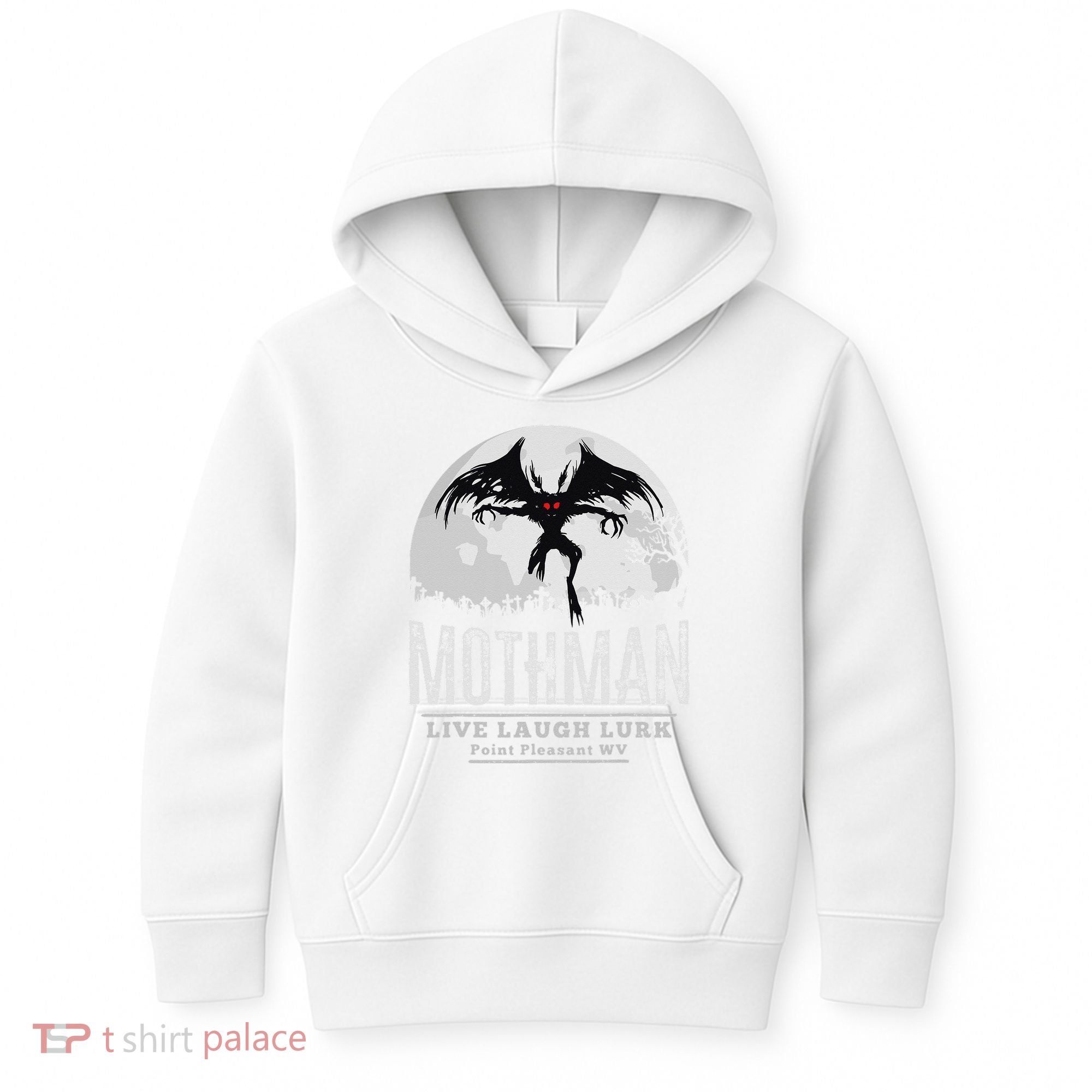 Mothman Cryptid Point Pleasant cryptozoology Halloween Kids Hoodie