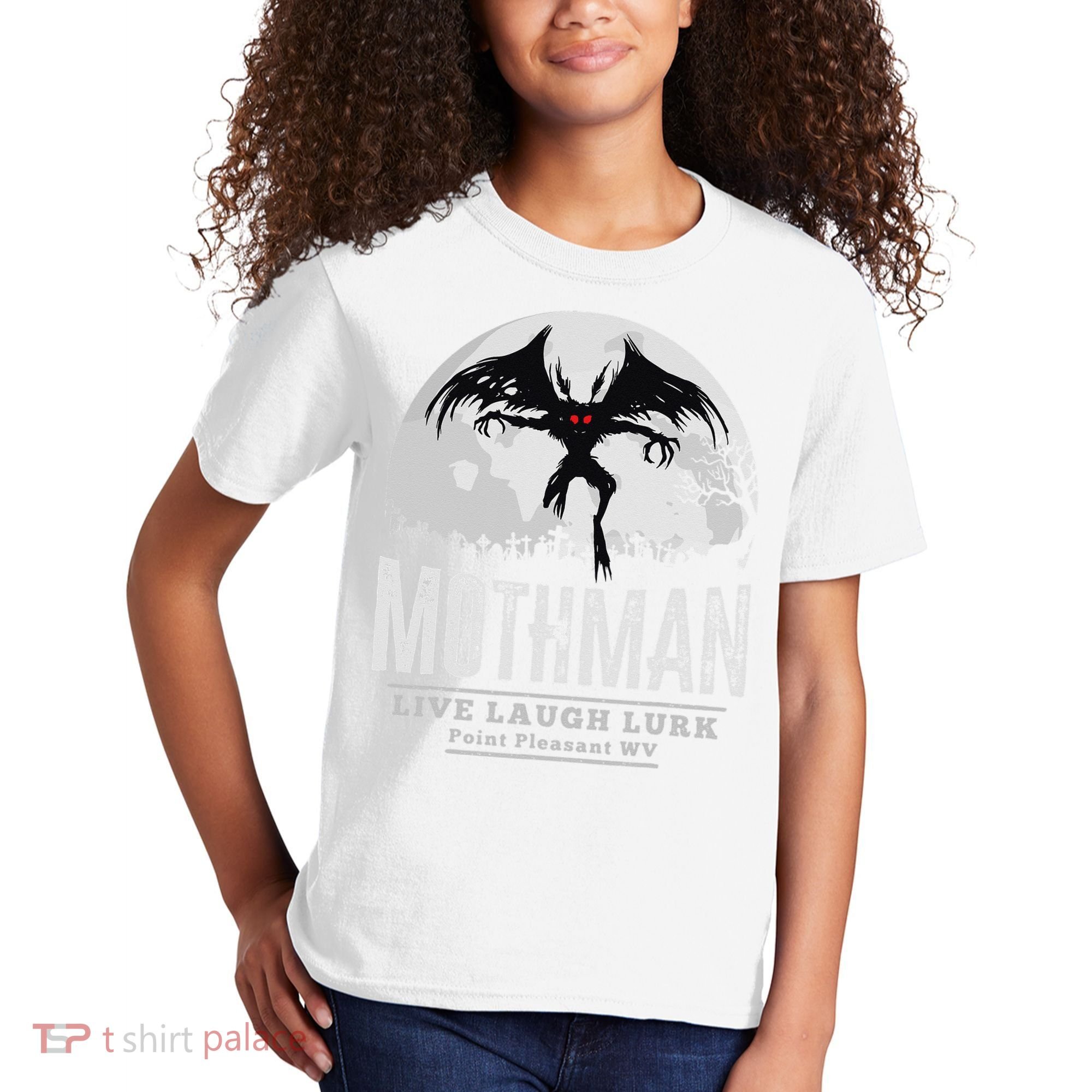 Mothman Cryptid Point Pleasant cryptozoology Halloween Kids T-Shirt