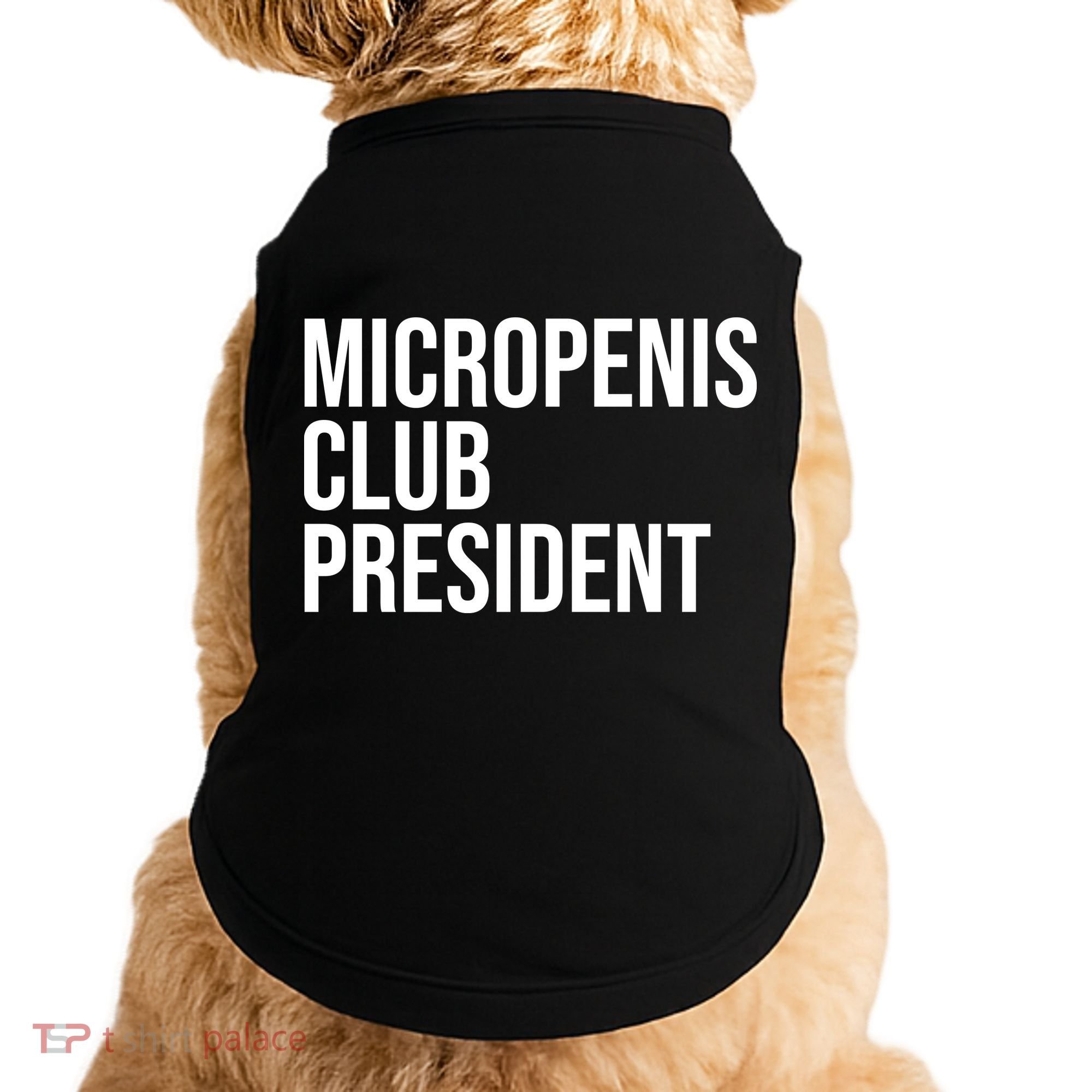 Micropenis Club President Funny Meme Sarcastic Stupid Cringe Doggie Tank