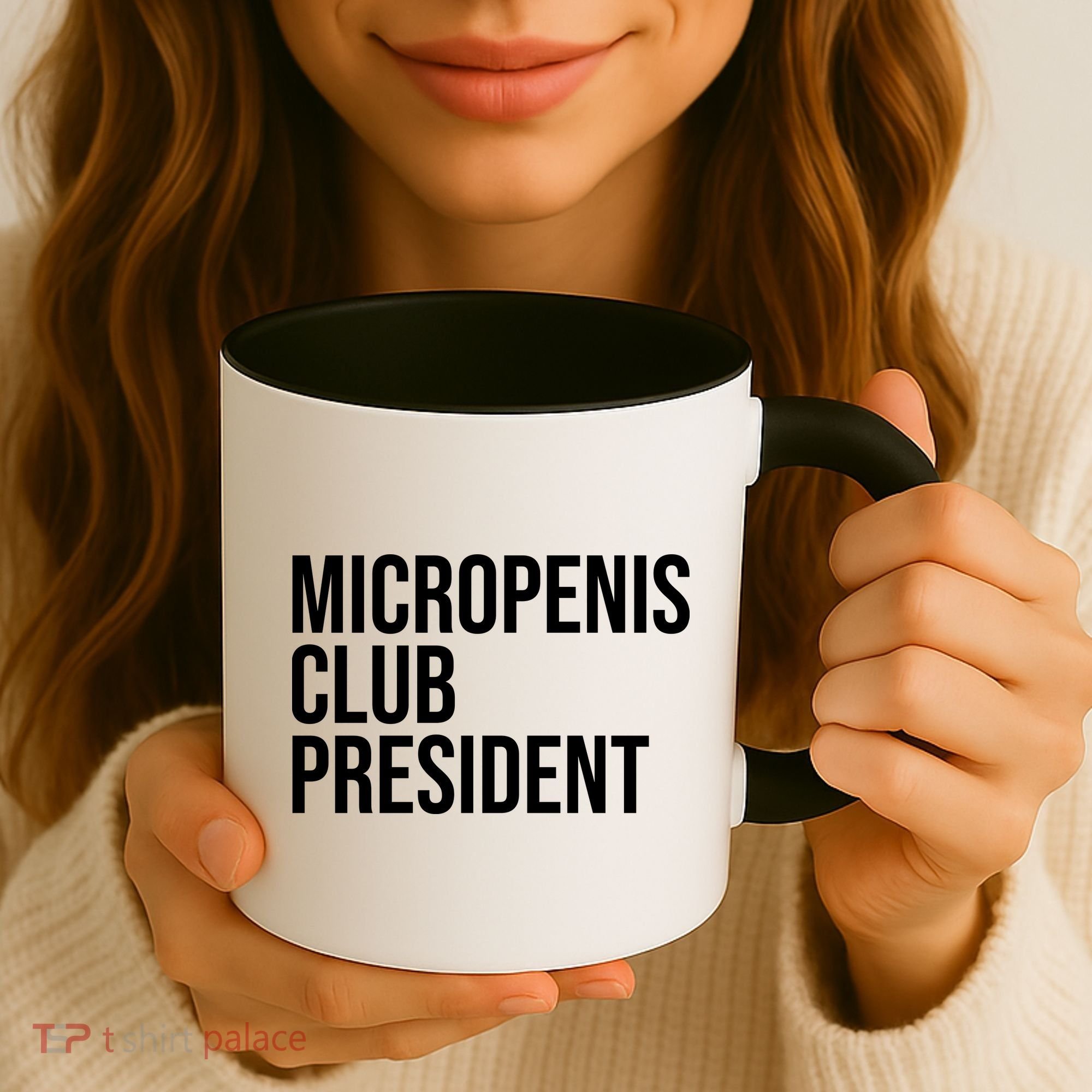 Micropenis Club President Funny Meme Sarcastic Stupid Cringe Coffee Mug