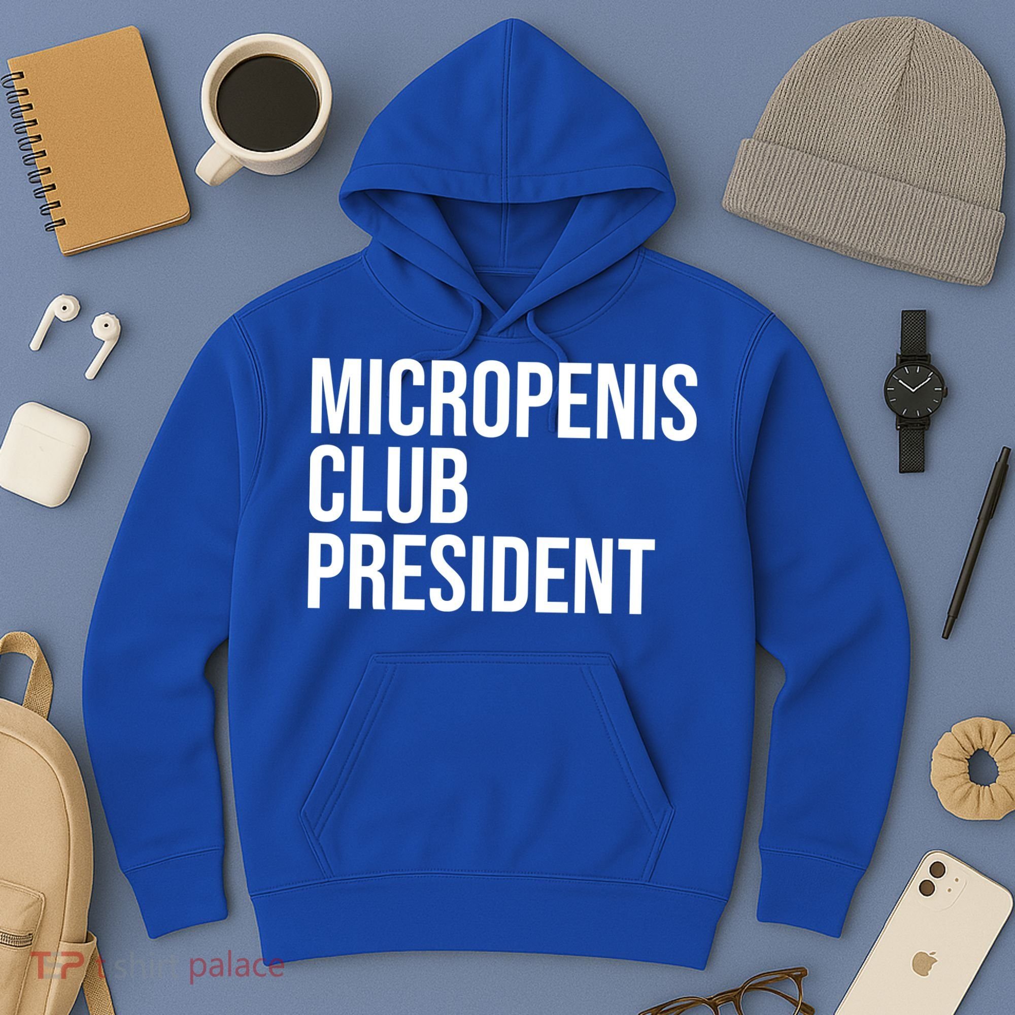Micropenis Club President Funny Meme Sarcastic Stupid Cringe Hoodie