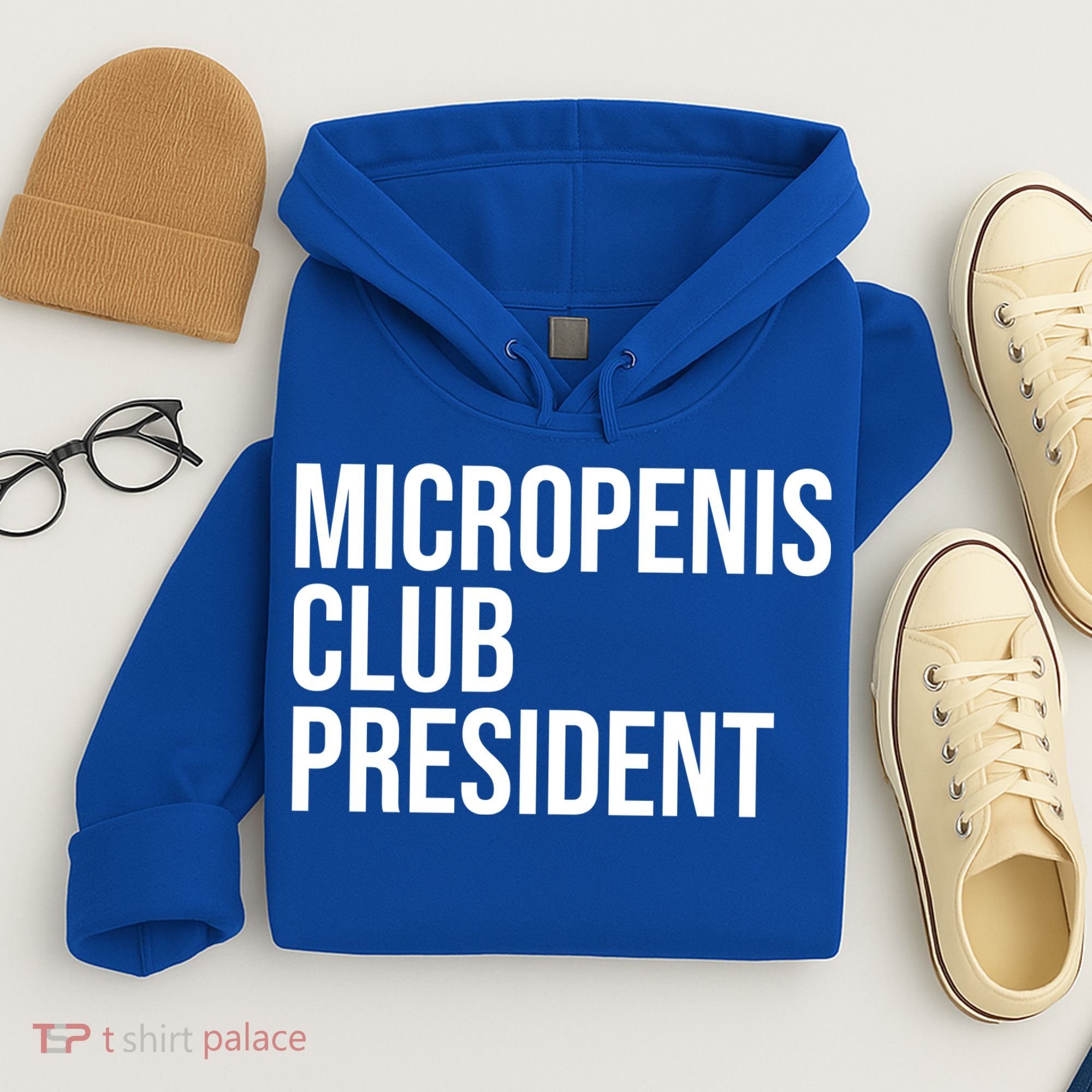 Micropenis Club President Funny Meme Sarcastic Stupid Cringe Hoodie