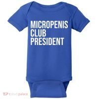 Micropenis Club President Funny Meme Sarcastic Stupid Cringe Baby Bodysuit thumb 0