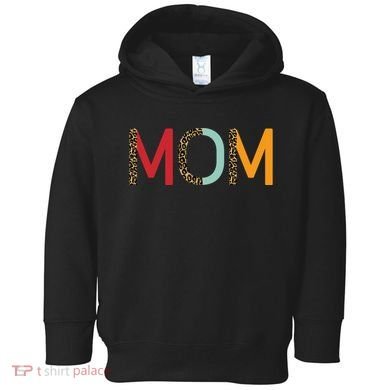Mom Cheetah Print Cute Gift Toddler Hoodie