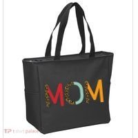 Mom Cheetah Print Cute Gift Tote Bag thumb 2