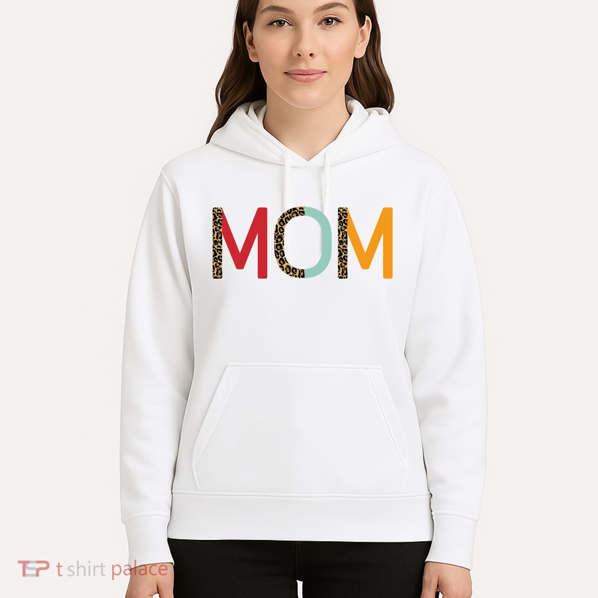 Mom Cheetah Print Cute Gift Hoodie