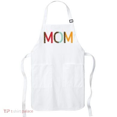 Mom Cheetah Print Cute Gift Apron