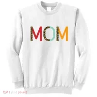 Mom Cheetah Print Cute Gift Sweatshirt thumb 0