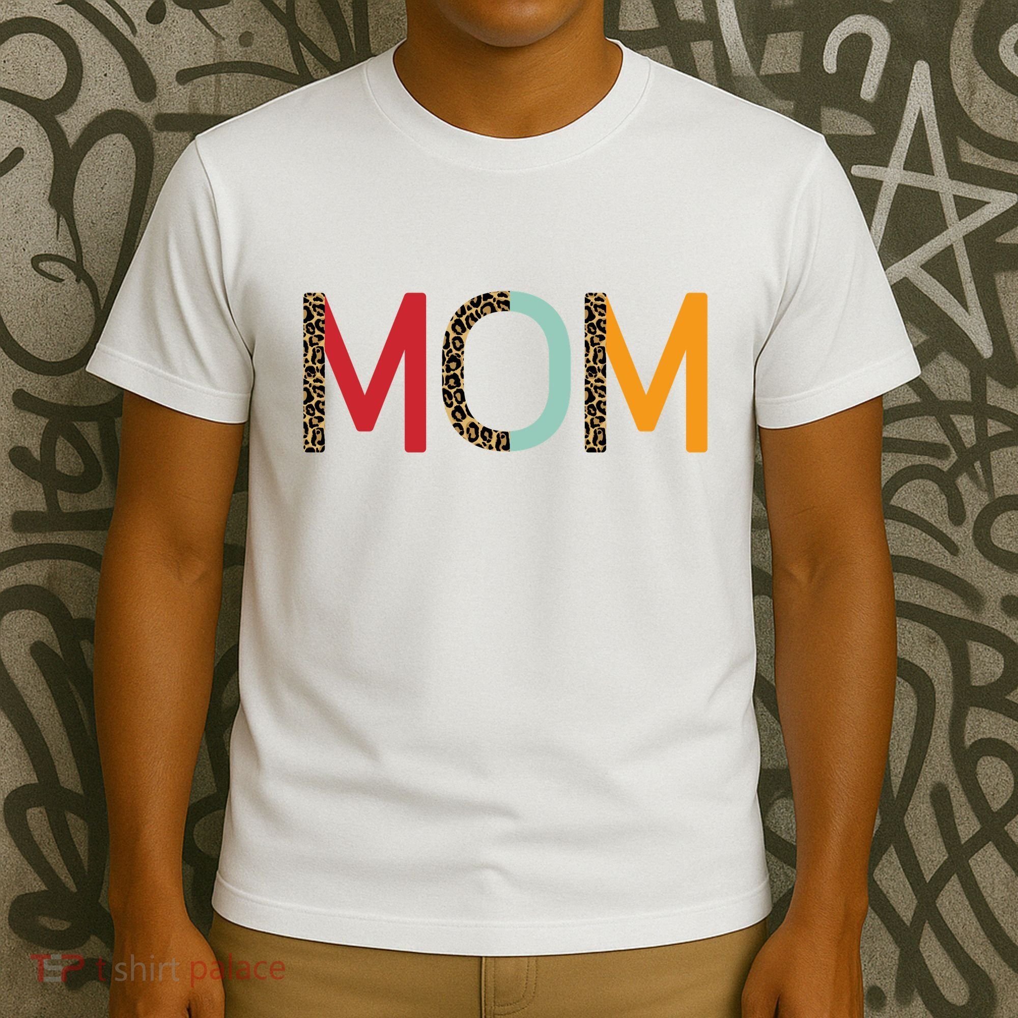 Mom Cheetah Print Cute Gift T-Shirt