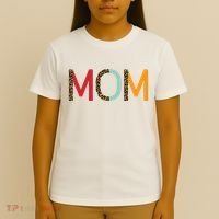 Mom Cheetah Print Cute Gift T-Shirt thumb 4