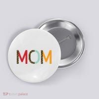 Mom Cheetah Print Cute Gift Button thumb 0