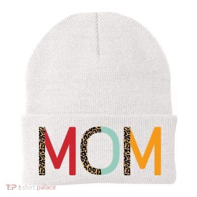 Mom Cheetah Print Cute Gift Beanie