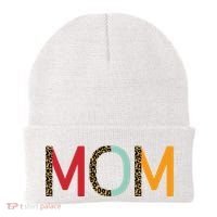 Mom Cheetah Print Cute Gift Beanie thumb 0