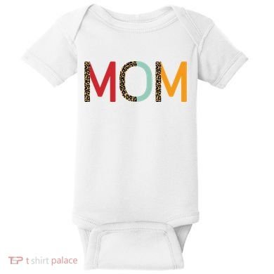 Mom Cheetah Print Cute Gift Baby Bodysuit