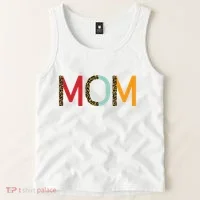 Mom Cheetah Print Cute Gift Tank Top thumb 2