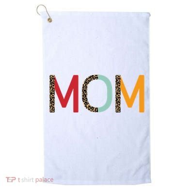 Mom Cheetah Print Cute Gift Golf Towel