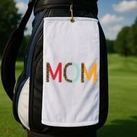 Mom Cheetah Print Cute Gift Golf Towel thumb 2
