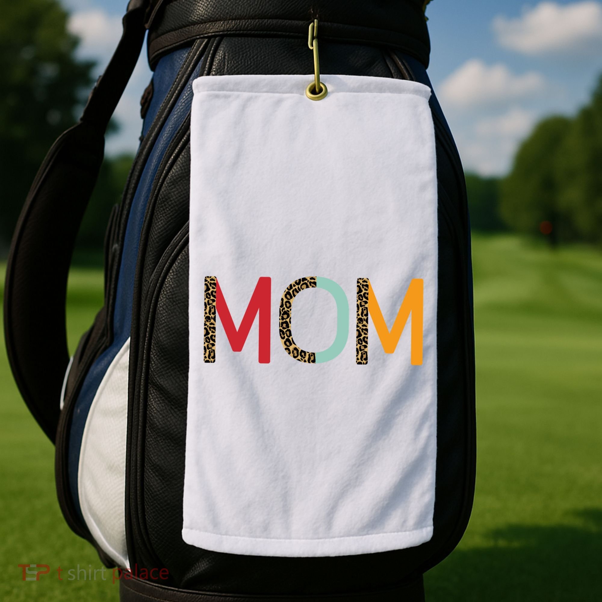 Mom Cheetah Print Cute Gift Golf Towel