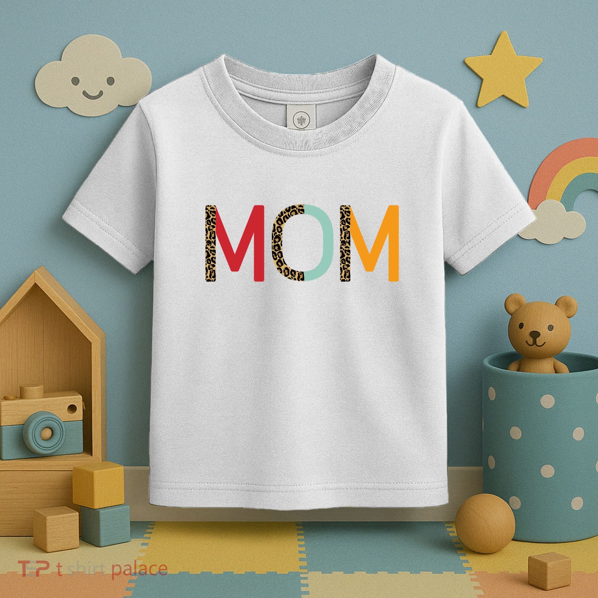 Mom Cheetah Print Cute Gift Toddler T-Shirt