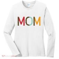 Mom Cheetah Print Cute Gift Women's Long Sleeve Shirt thumb 0