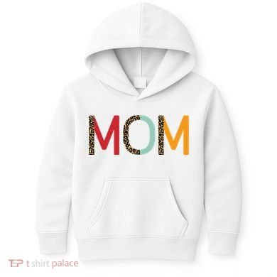 Mom Cheetah Print Cute Gift Kids Hoodie