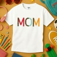 Mom Cheetah Print Cute Gift Kids T-Shirt thumb 3