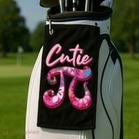 Mathematician Cutie Pi Math Pi Symbol Pi Day Gift Golf Towel thumb 2