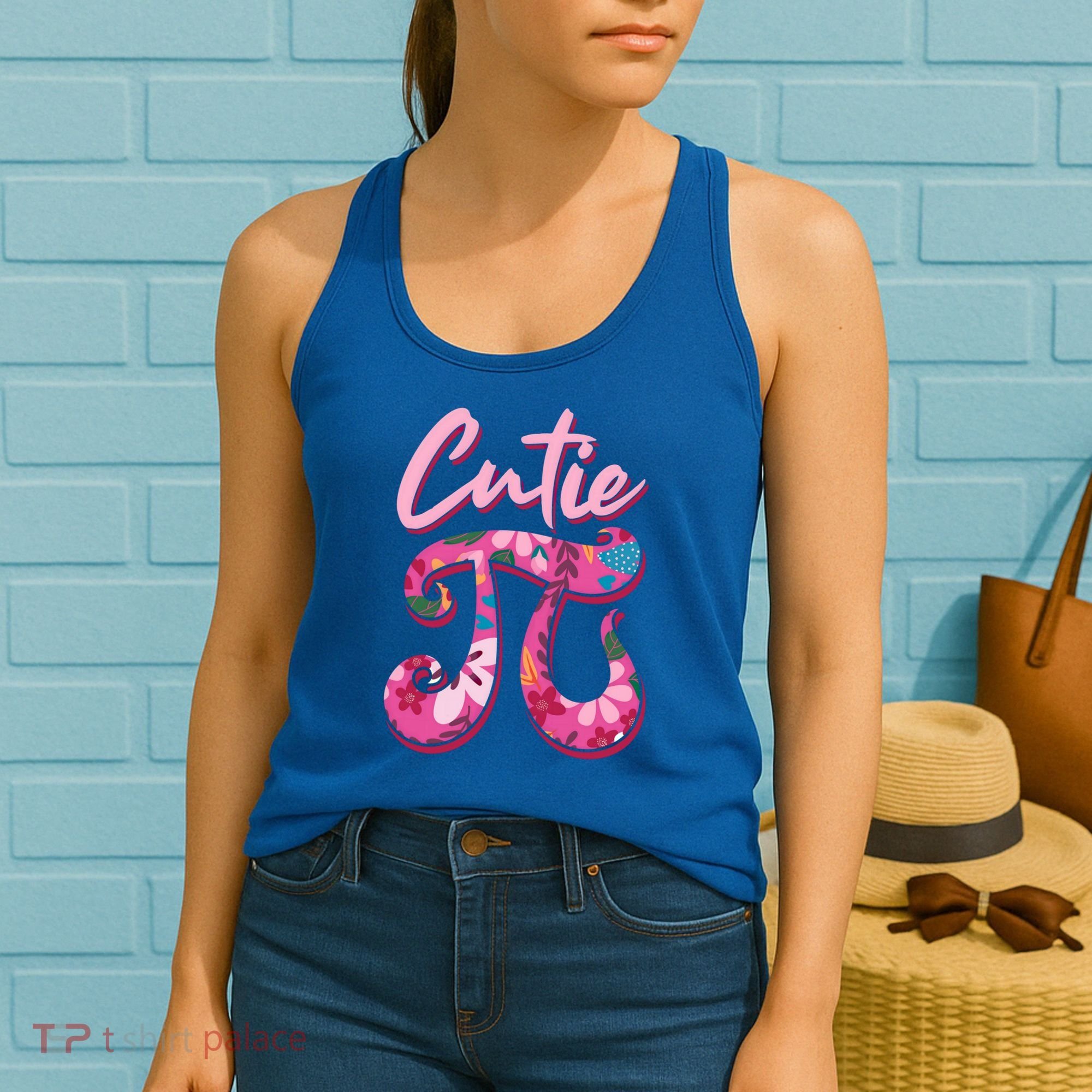 Mathematician Cutie Pi Math Pi Symbol Pi Day Gift Women's Tank Top