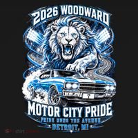 Motor City Pride 2026 Cruising Roaring Down Woodward Backpack thumb 2