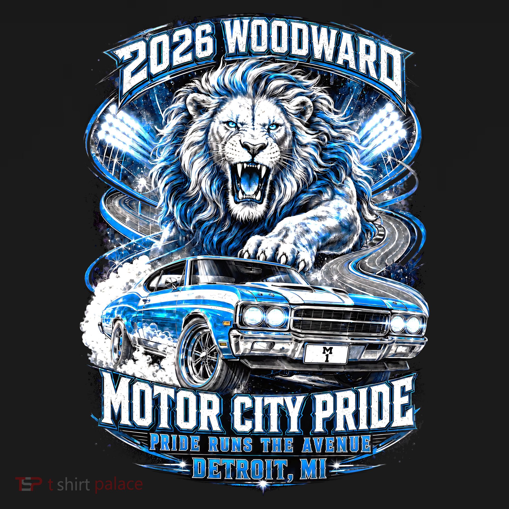 Motor City Pride 2026 Cruising Roaring Down Woodward Backpack