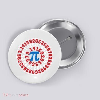 Mathematician Captain Pi Superhero Math Nerd Geek Pi Day Button