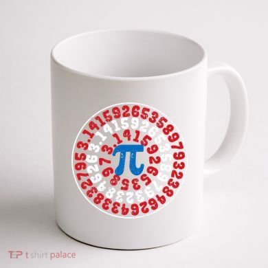 Mathematician Captain Pi Superhero Math Nerd Geek Pi Day Coffee Mug back