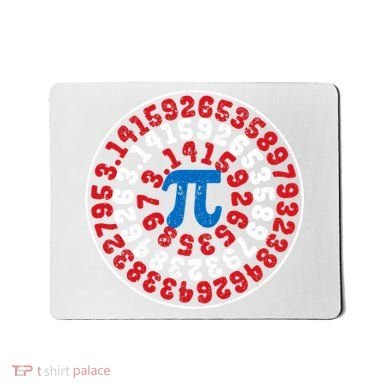 Mathematician Captain Pi Superhero Math Nerd Geek Pi Day Mousepad