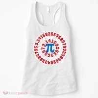 Mathematician Captain Pi Superhero Math Nerd Geek Pi Day Women's Tank Top thumb 0