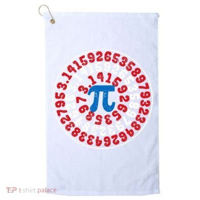 Mathematician Captain Pi Superhero Math Nerd Geek Pi Day Golf Towel