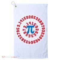 Mathematician Captain Pi Superhero Math Nerd Geek Pi Day Golf Towel thumb 0