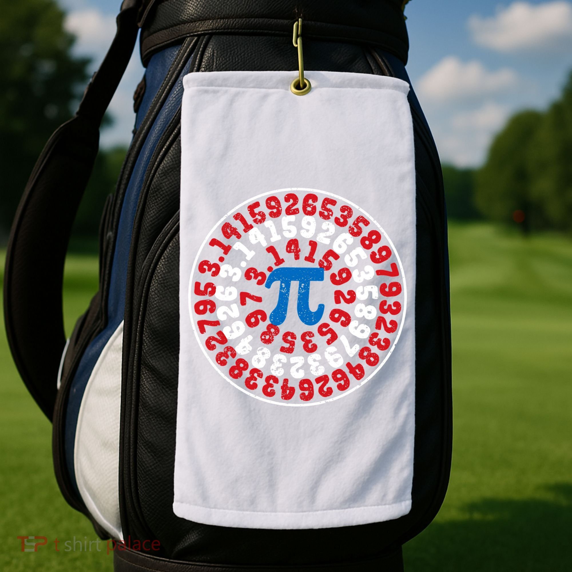 Mathematician Captain Pi Superhero Math Nerd Geek Pi Day Golf Towel