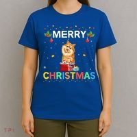 Merry Christmas Pomeranian Dog Lovers Xmas Holiday Party Gift T-Shirt thumb 4