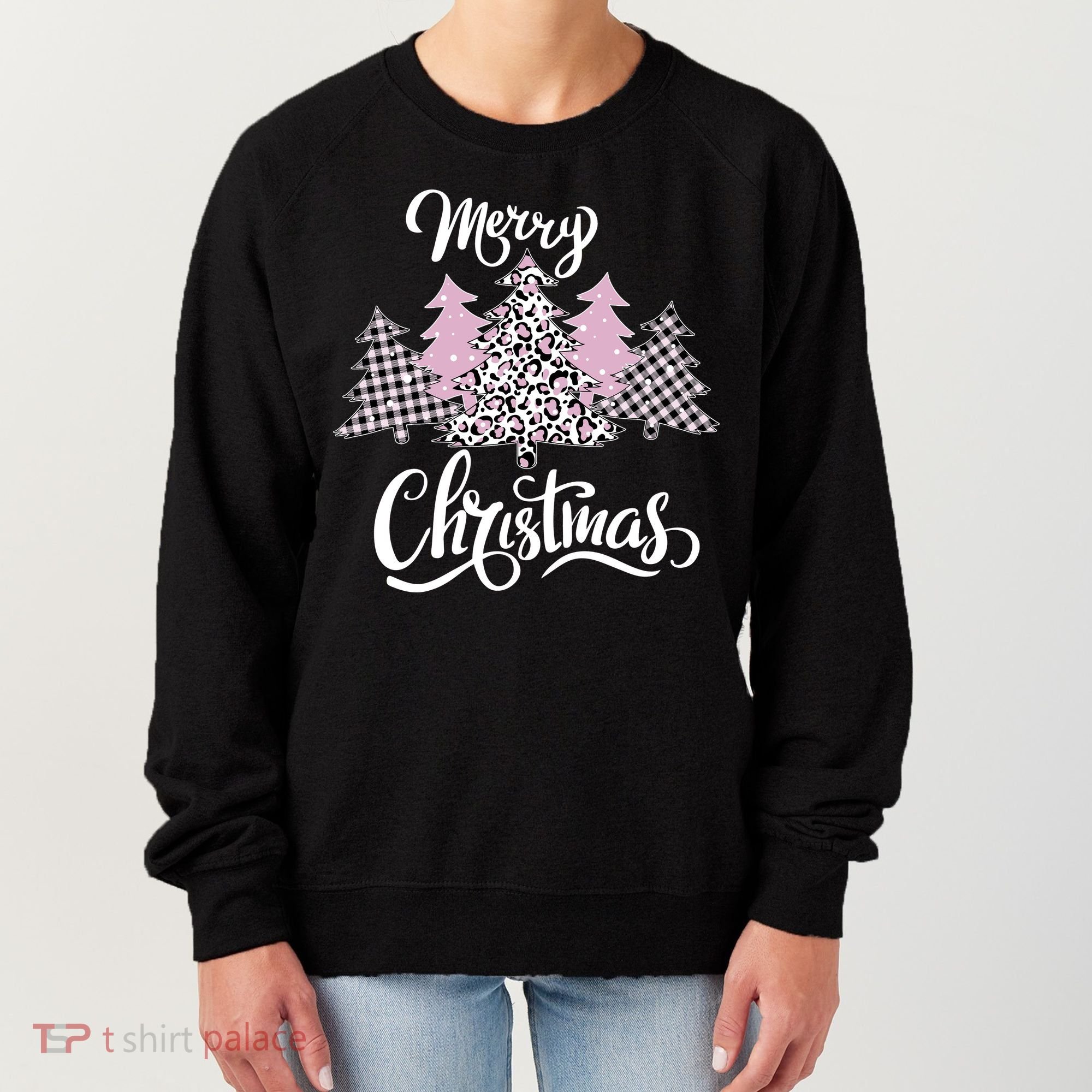 Merry Christmas Pretty And Pink Women's Sweatshirt