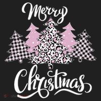 Merry Christmas Pretty And Pink Women's Sweatshirt thumb 2